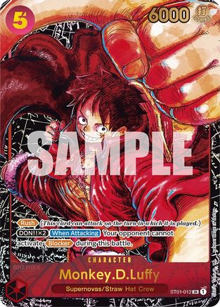 Monkey.D.Luffy (012) (Alternate Art) (ST01-012) - Super Rare