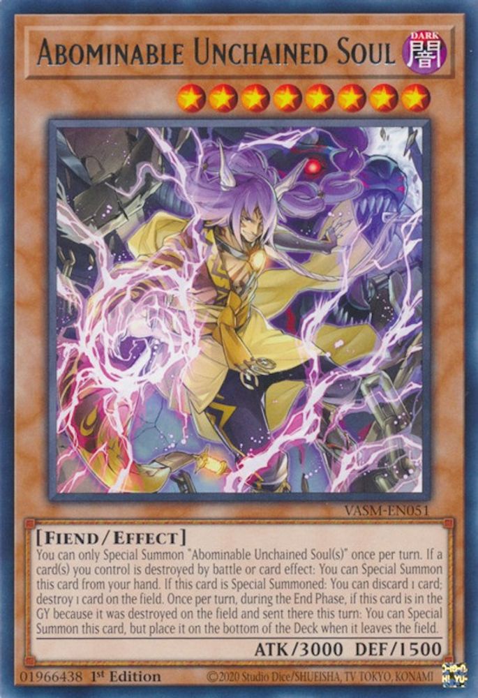 Abominable Unchained Soul (VASM-EN051) - Rare