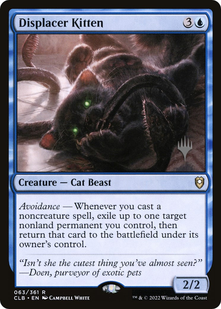 Displacer Kitten (PPLCI-063) - Battle for Baldur's Gate Promos: (stamped)