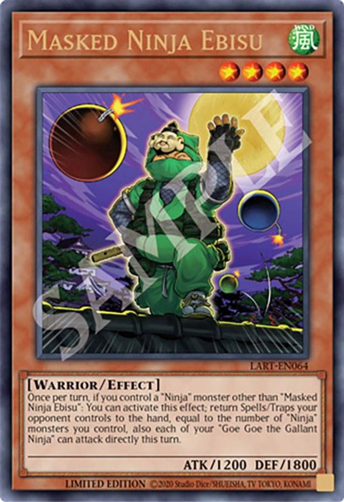 Masked Ninja Ebisu (LART-EN064) - Ultra Rare