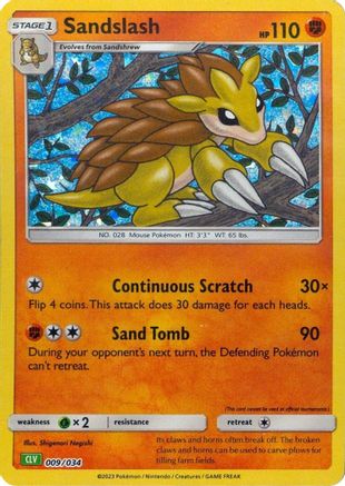 Sandslash 009  - Holofoil - Classic Collection