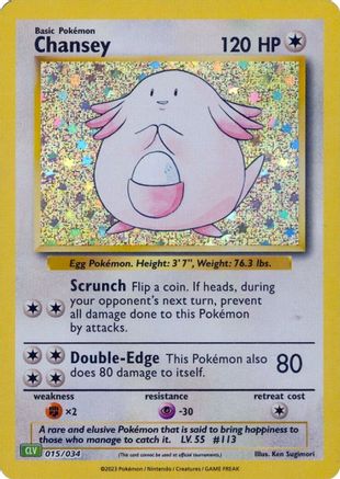 Chansey [Classique du jeu de cartes à collectionner] 