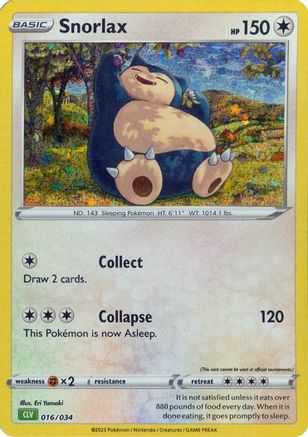 Snorlax 016  - Holofoil - Classic Collection