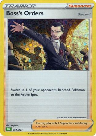 Boss's Orders (CLV) 019  - Holofoil - Classic Collection
