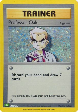 Professeur Oak (CLV) [Jeu de cartes à collectionner classique] 