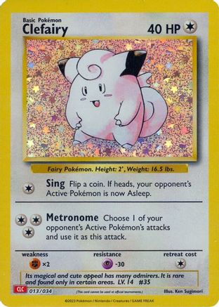 Clefairy 013  - Holofoil - Classic Collection