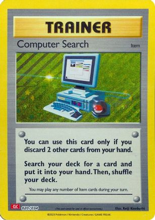 Computer Search (CLC) 020  - Holofoil - Classic Collection
