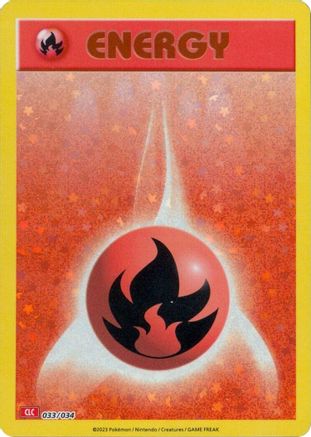 Basic Fire Energy 033  - Holofoil - Classic Collection