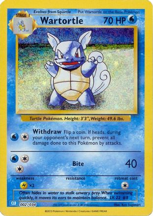 Wartortle 002  - Holofoil - Classic Collection