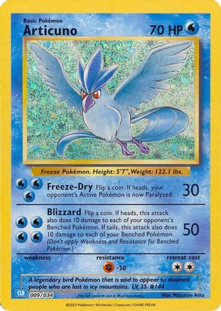 Articuno 009  - Holofoil - Classic Collection