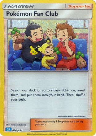 Pokemon Fan Club (CLB) 024  - Holofoil - Classic Collection