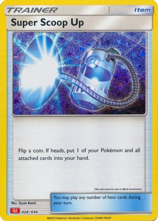 Super Scoop Up 028/034  - Holofoil - Classic Collection