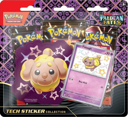 Pokemon - Paldean Fates Tech Sticker Collection [Fidough]