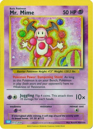 Mr. Mime 013  - Holofoil - Classic Collection