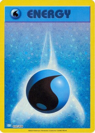 Basic Water Energy 033  - Holofoil - Classic Collection