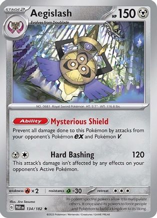 Aegislash (Non-Holo) 134/182  - Rare