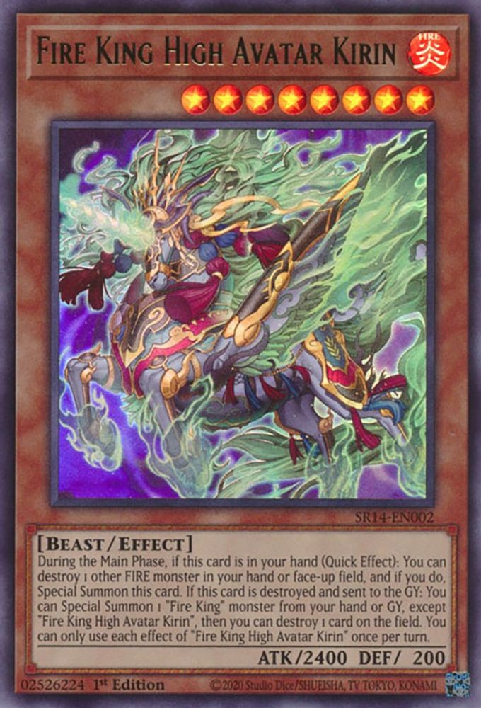 Fire King High Avatar Kirin (SR14-EN002) - Ultra Rare