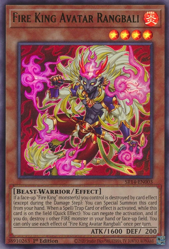 Fire King Avatar Rangbali (SR14-EN003) - Ultra Rare
