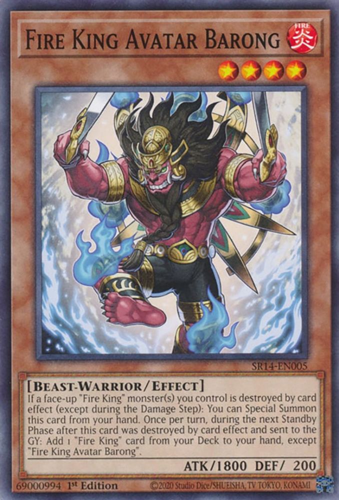 Avatar du Roi du Feu Barong [SR14-EN005] Commun 