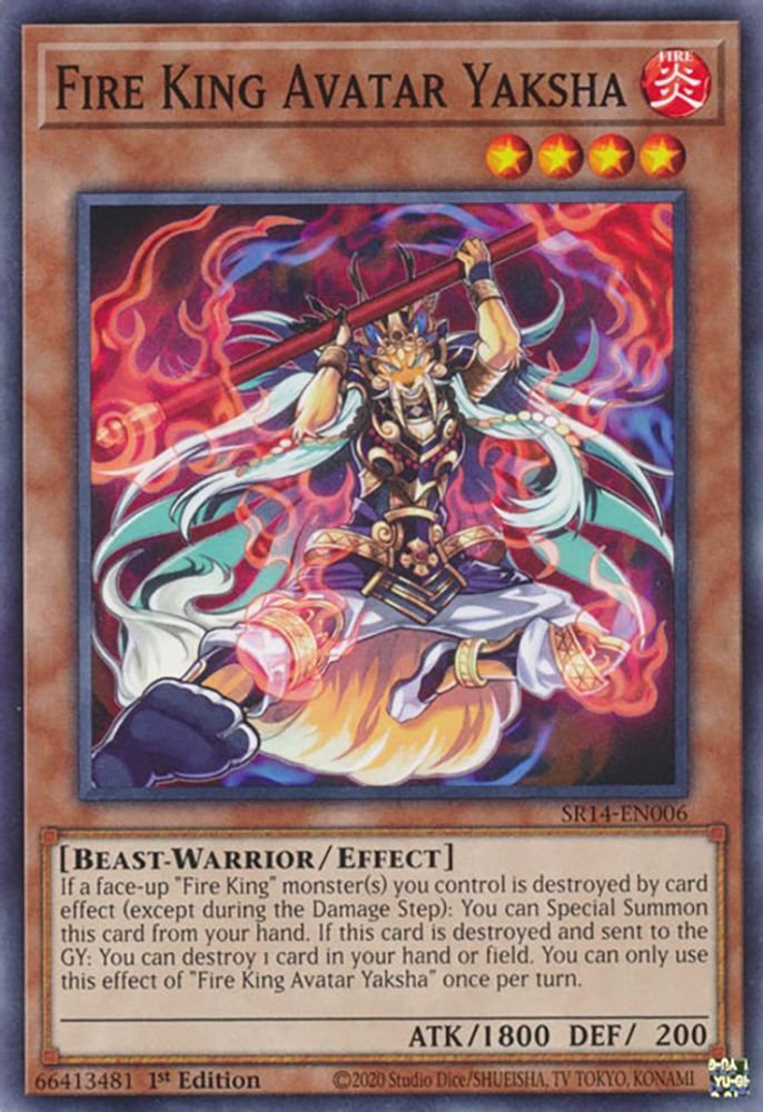 Fire King Avatar Yaksha (SR14-EN006) - Common
