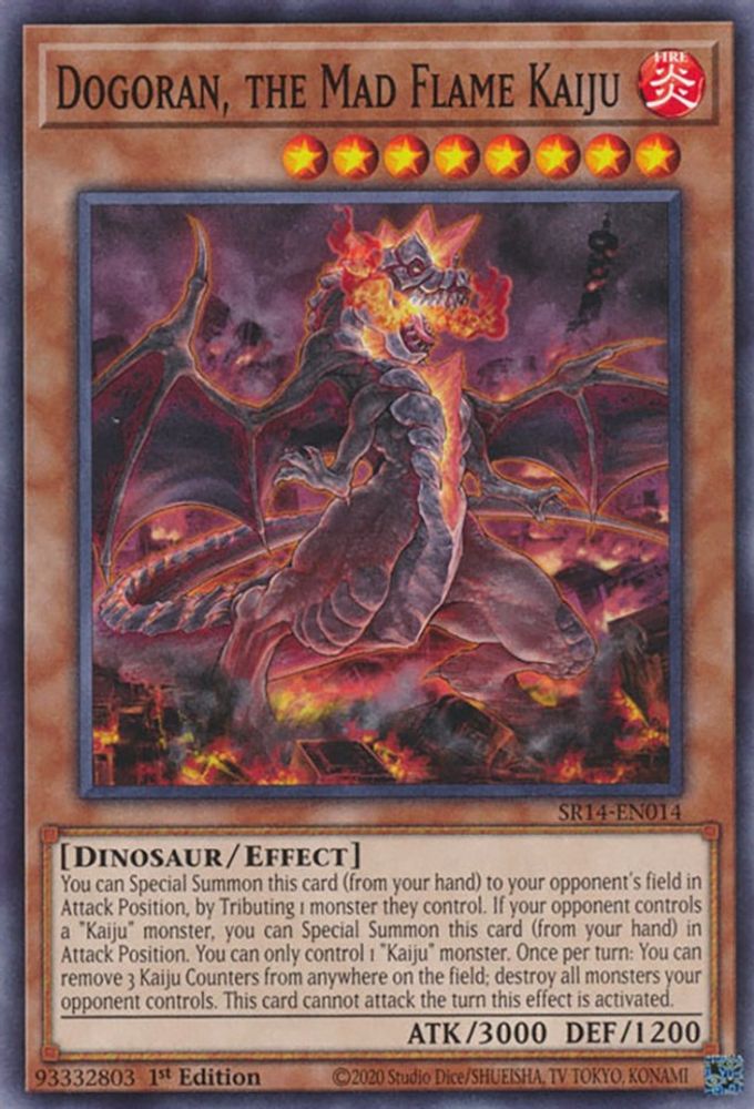 Dogoran, the Mad Flame Kaiju (SR14-EN014) - Common