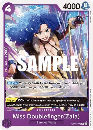 Miss Doublefinger(Zala) (OP05-073) - Uncommon
