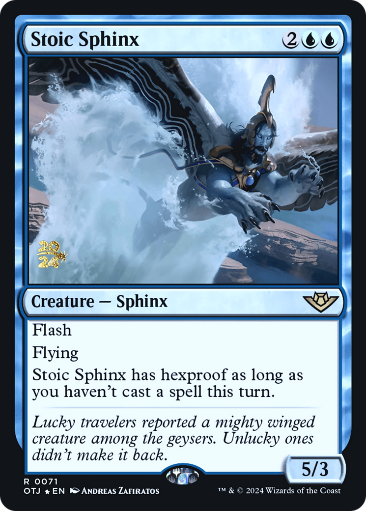 Stoic Sphinx [Promotions avant-première des Hors-la-loi de Thunder Junction] 