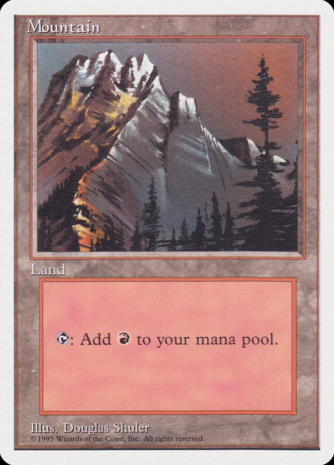 Montagne (Ciel rouge en haut à droite) [Ensemble de démarrage rapide Rivals] 