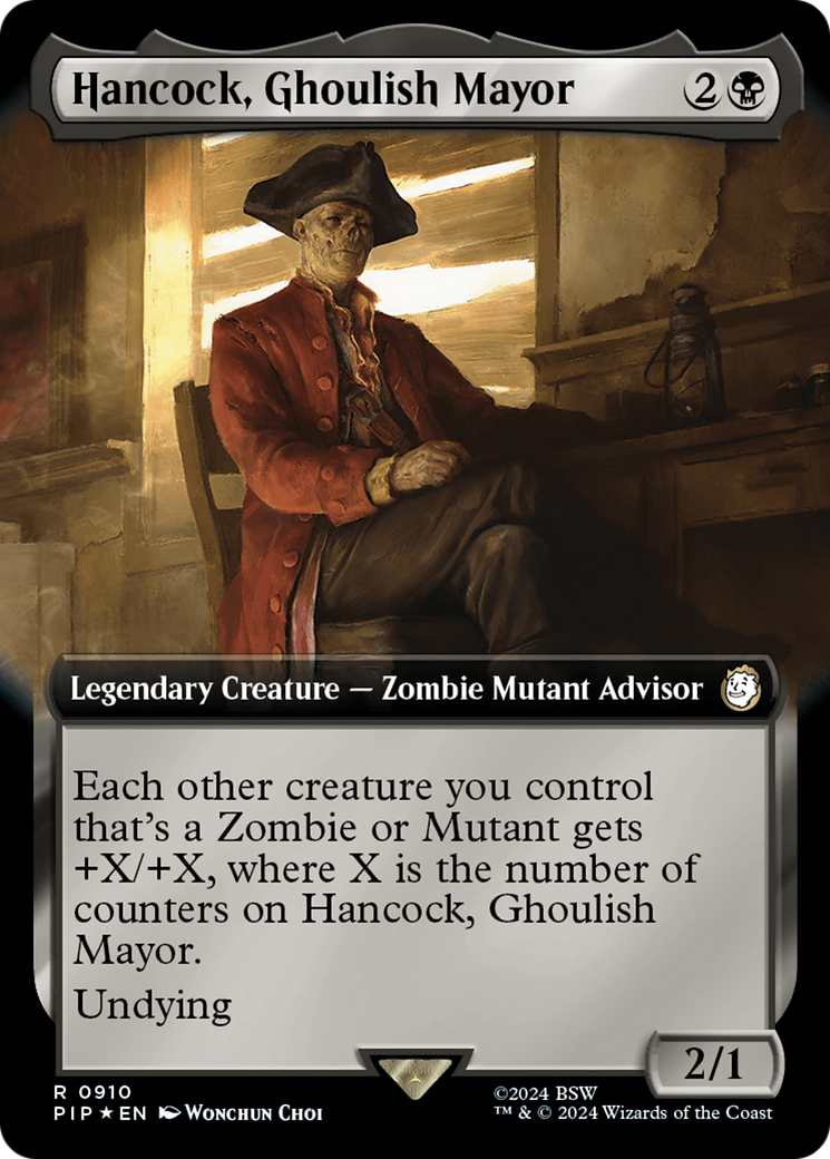 Hancock, maire macabre (Art étendu) (Surge Foil) [Fallout] 