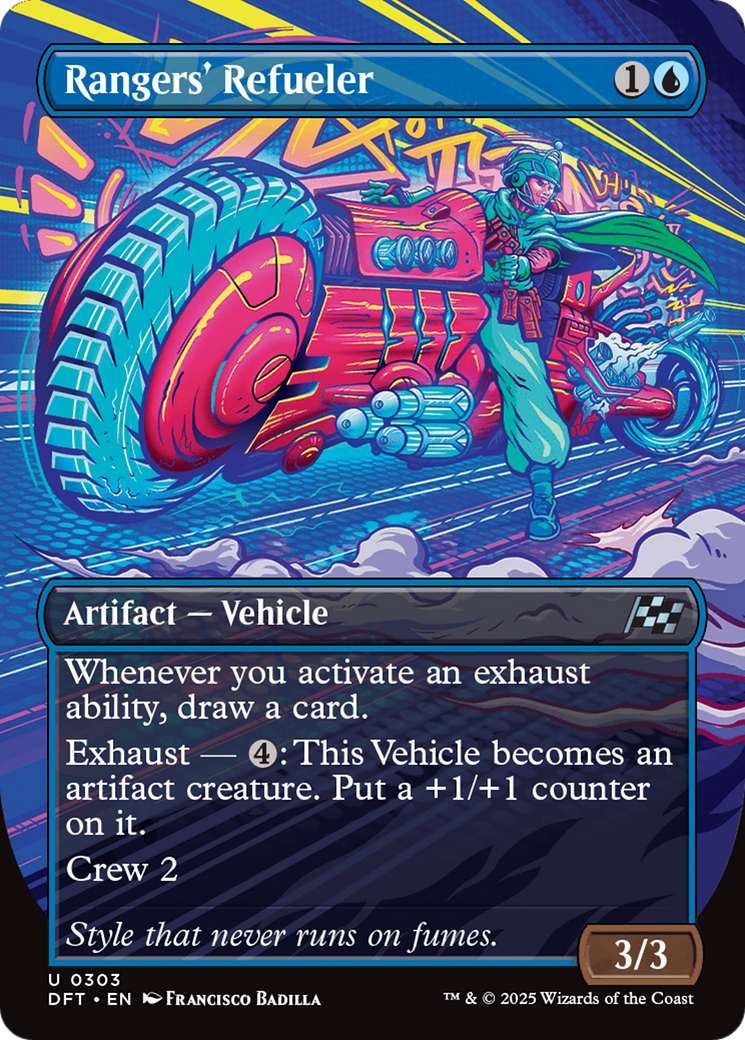 Rangers' Refueler (Borderless) (DFT-303) - Aetherdrift (Borderless) Foil