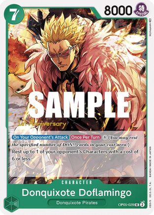 Donquixote Doflamingo [L'éveil de la nouvelle ère : cartes de tournoi du 1er anniversaire] 