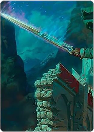 Anduril, Narsil Reforged Art Card (ASLTR-001) - Art Series: Universes Beyond: The Lord of the Rings: Tales of Middle-earth
