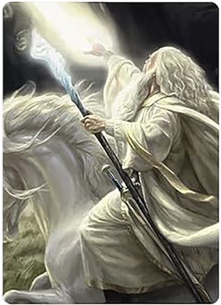 Gandalf of the Secret Fire Art Card (ASLTR-017) - Art Series: Universes Beyond: The Lord of the Rings: Tales of Middle-earth