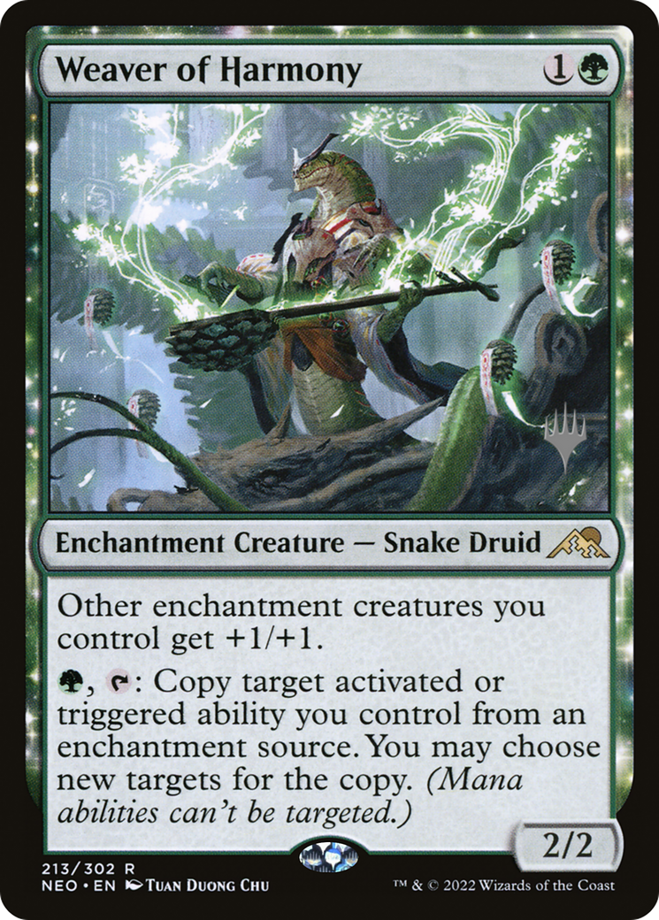 Weaver of Harmony (Pack promotionnel) [Kamigawa: Promos Neon Dynasty] 