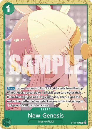 New Genesis (Starter Deck 11: Uta Deck Battle) (ST11-004) - Super Rare