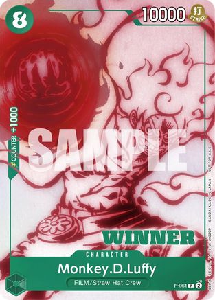 Monkey.D.Luffy (Starter Deck 11: Uta Deck Battle) [Winner] (P-061) - Promo