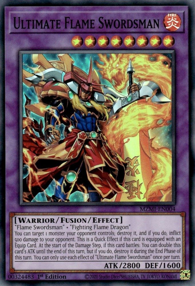 Ultimate Flame Swordsman (MZMI-EN004) - Super Rare