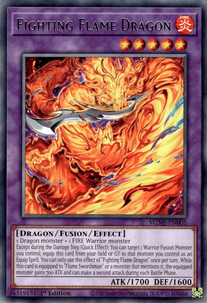 Fighting Flame Dragon (MZMI-EN005) - Rare