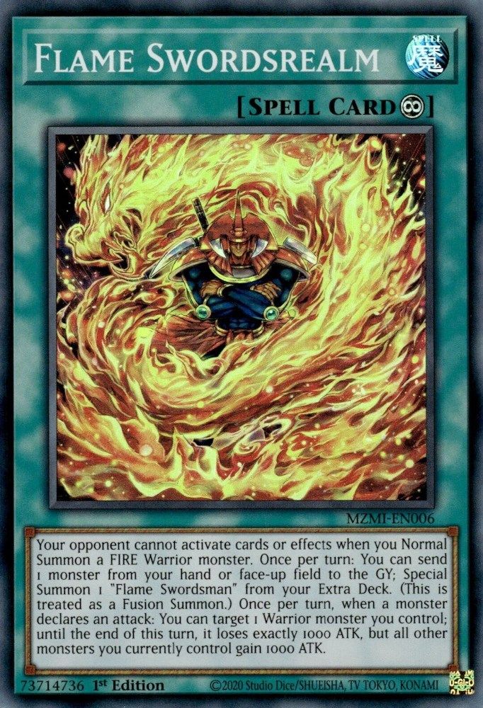 Flame Swordsrealm (MZMI-EN006) - Super Rare