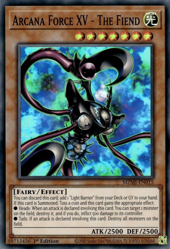 Arcana Force XV - The Fiend (MZMI-EN015) - Super Rare