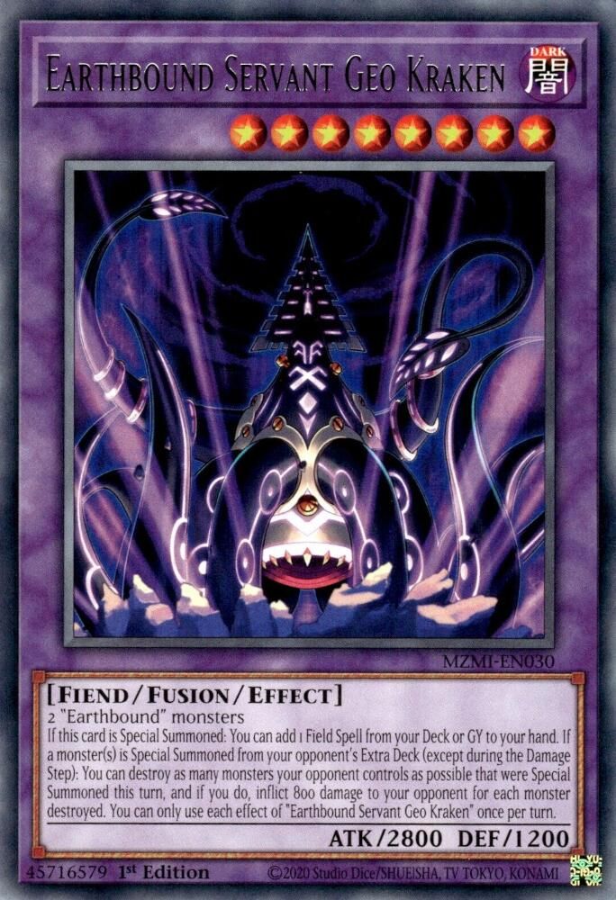 Earthbound Servant Geo Kraken (MZMI-EN030) - Rare