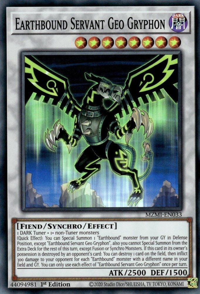 Earthbound Servant Geo Gryphon (MZMI-EN033) - Super Rare
