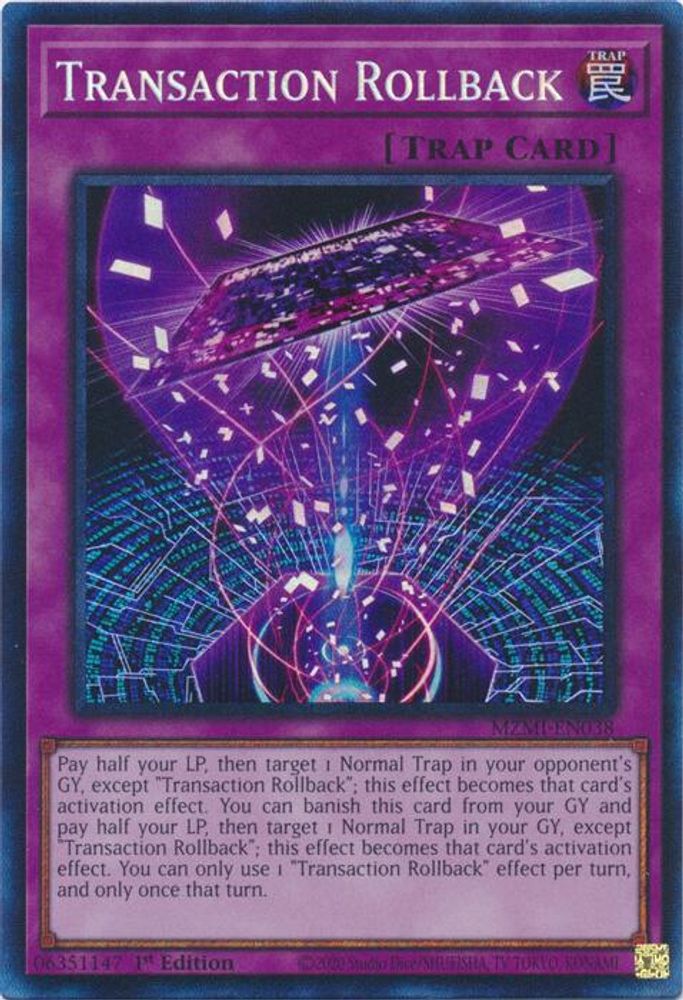 Transaction Rollback (CR) (MZMI-EN038) - Collector's Rare