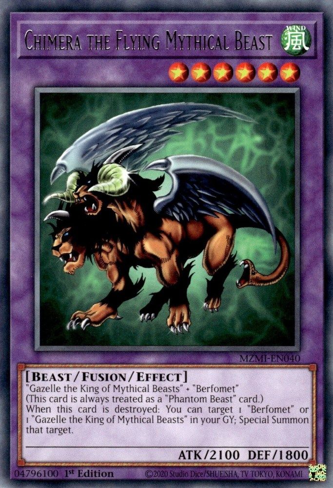 Chimera the Flying Mythical Beast (MZMI-EN040) - Rare