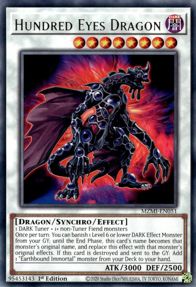 Hundred Eyes Dragon (MZMI-EN051) - Rare