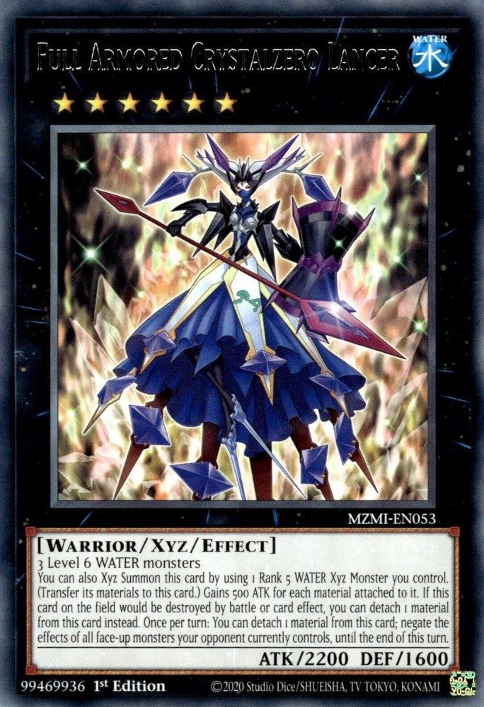 Full Armored Crystalzero Lancer (MZMI-EN053) - Rare