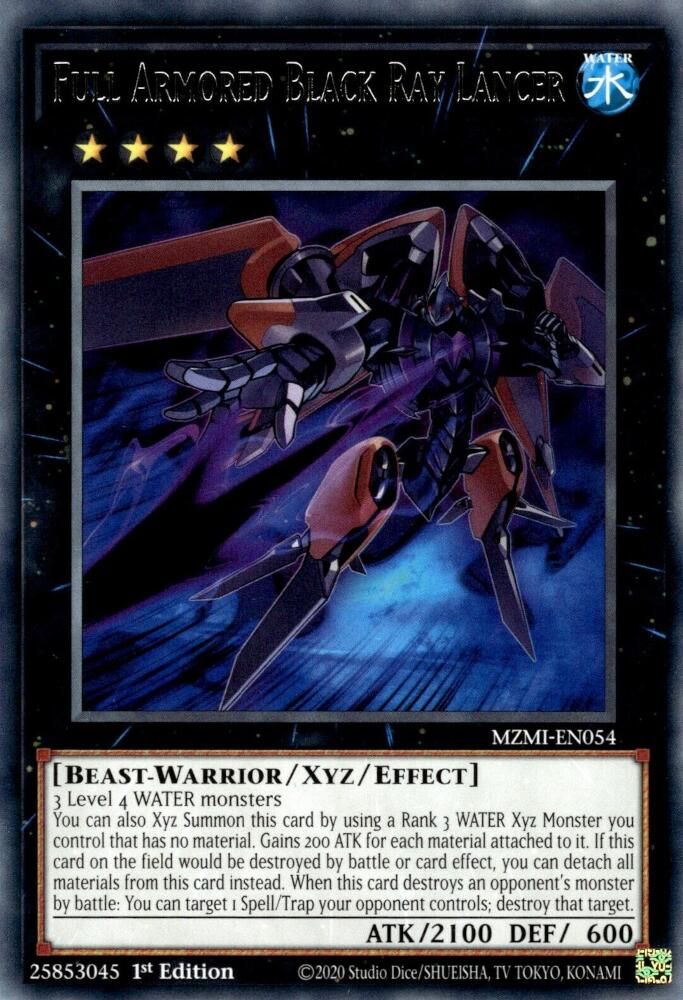 Full Armored Black Ray Lancer (MZMI-EN054) - Rare