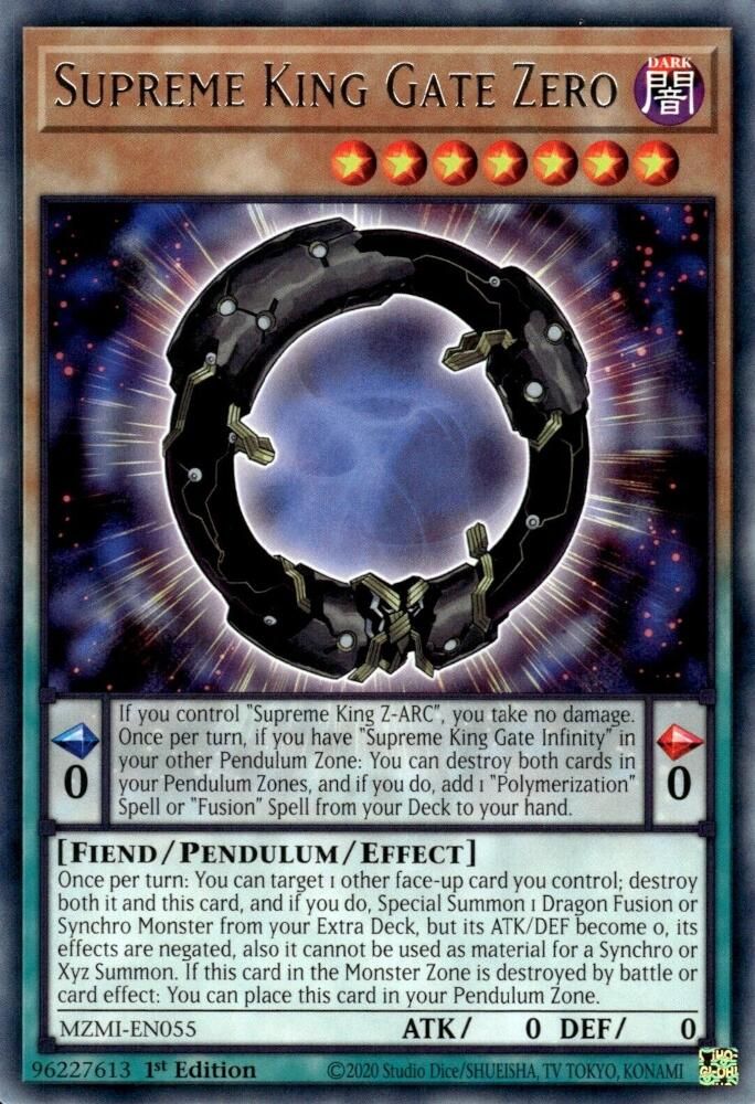 Supreme King Gate Zero (MZMI-EN055) - Rare