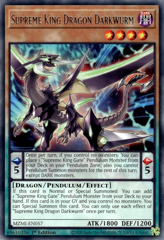 Supreme King Dragon Darkwurm (MZMI-EN057) - Rare
