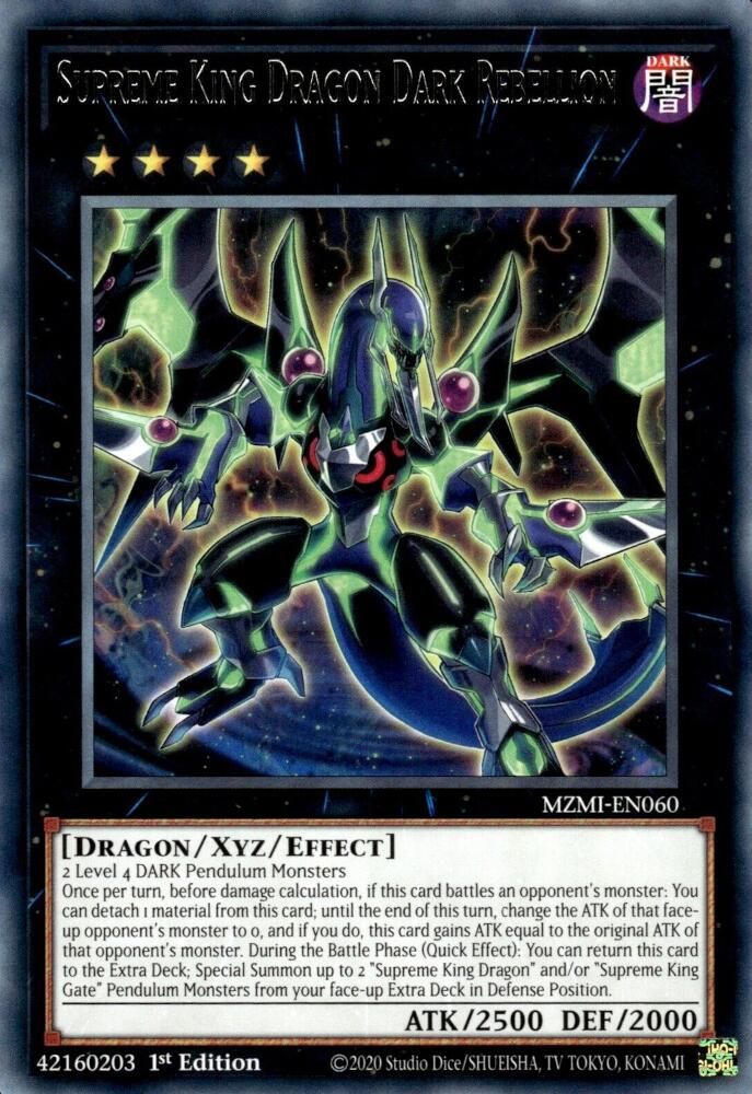 Supreme King Dragon Dark Rebellion (MZMI-EN060) - Rare